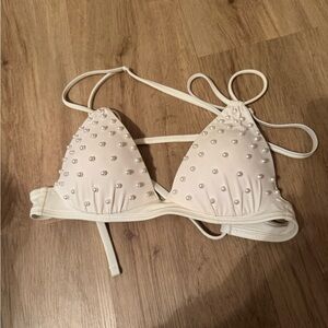 Shade & Shore Cream Bikini Top